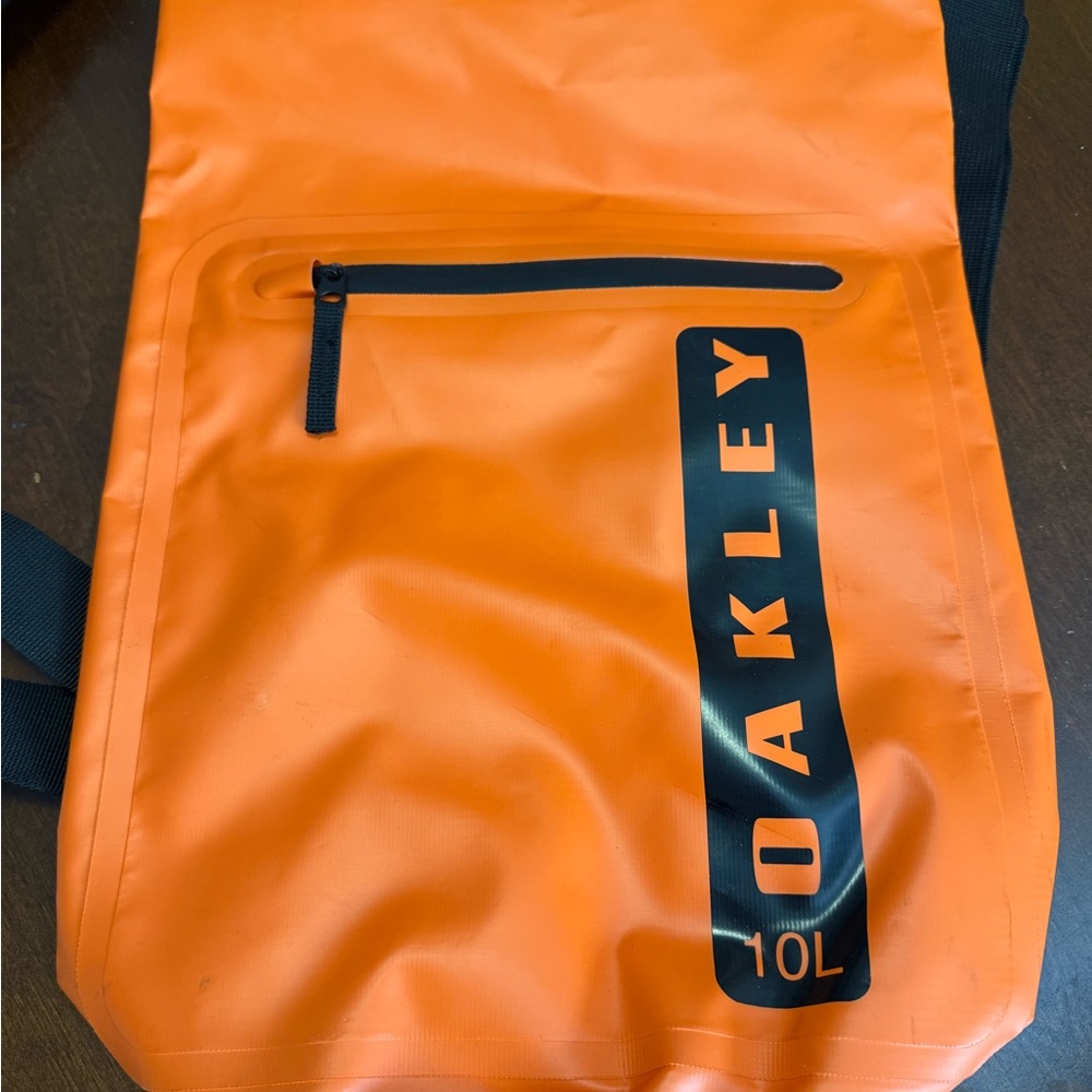 Oakley Vibrant Orange Backpack with Black Details